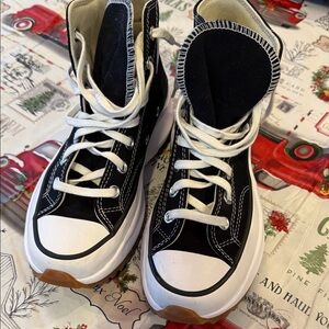 Converse Black and White High-Top Sneakers